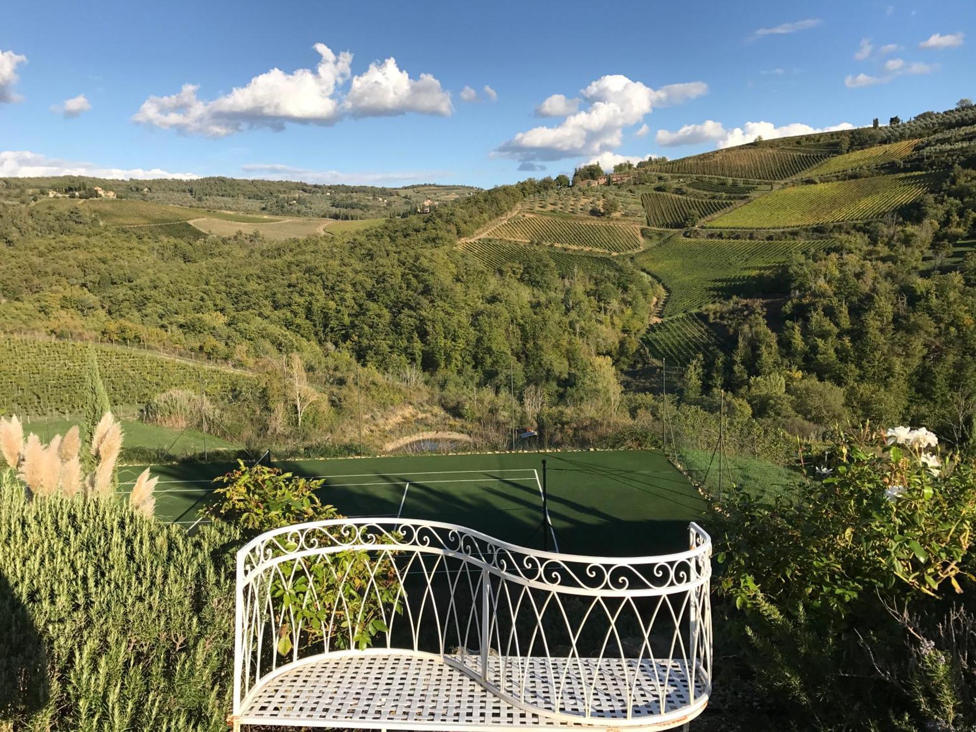 Villa Rignana Chianti Estate, Pool, Tennis,Cook Greve in Chianti Exteriör bild