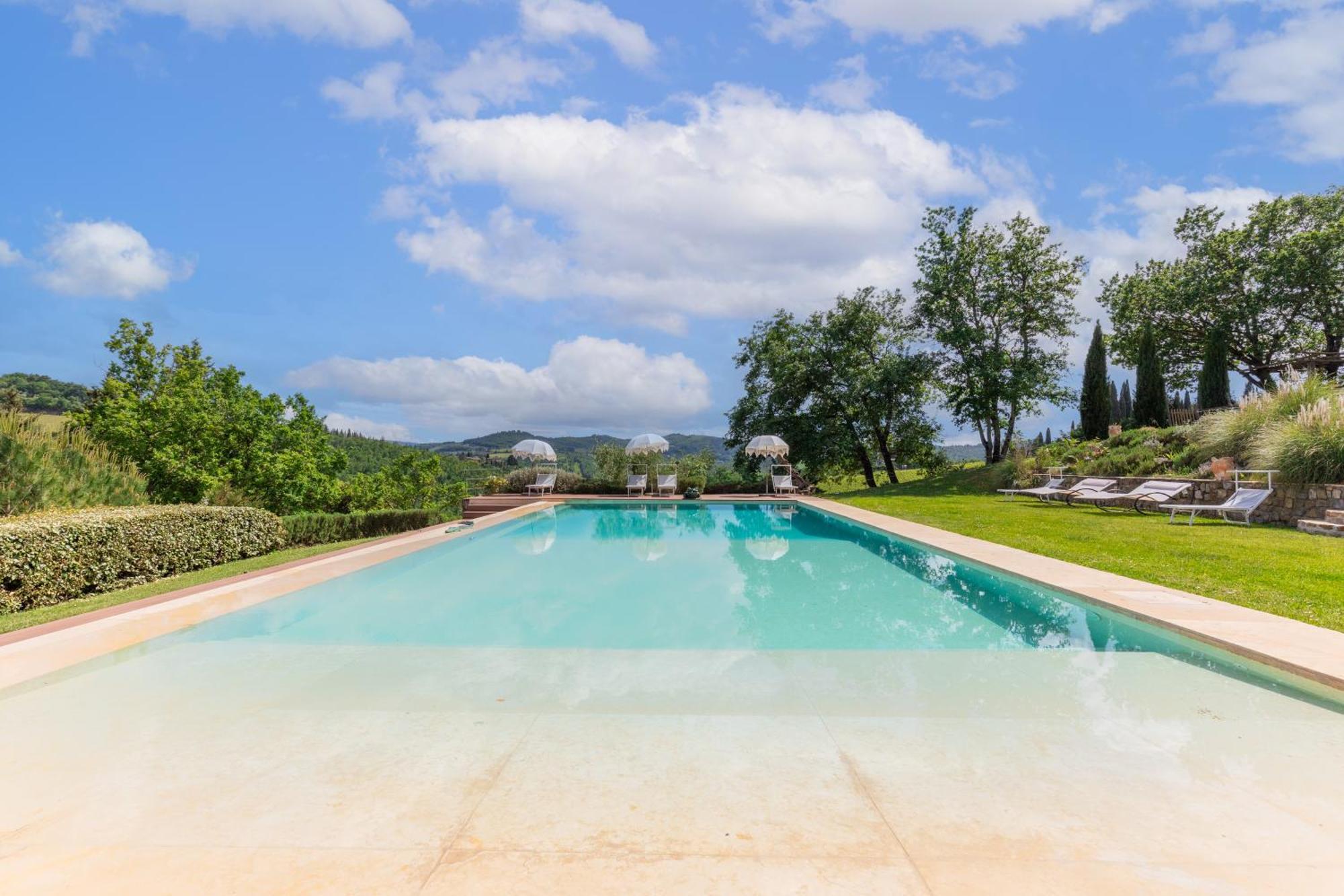 Villa Rignana Chianti Estate, Pool, Tennis,Cook Greve in Chianti Exteriör bild