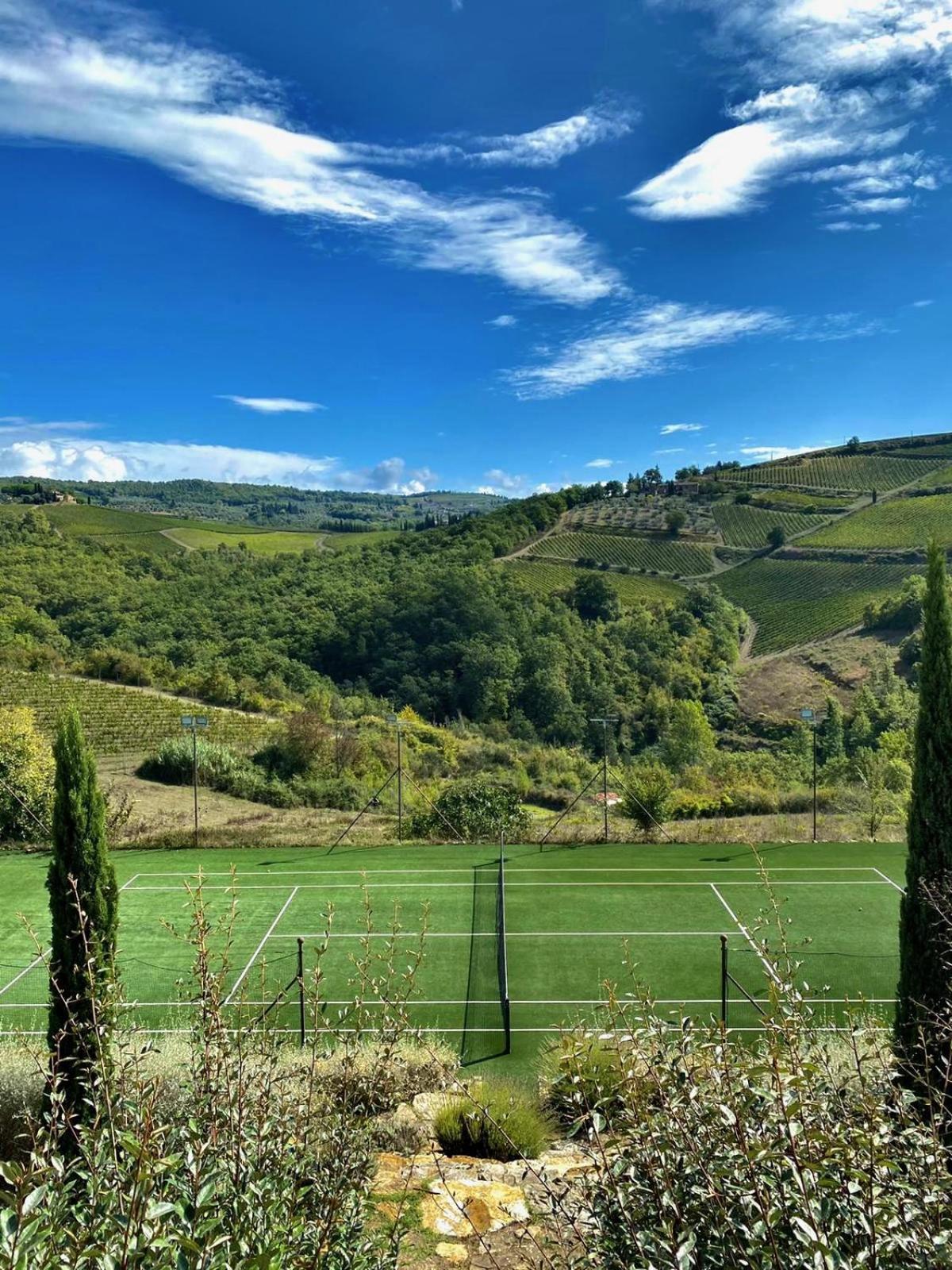 Villa Rignana Chianti Estate, Pool, Tennis,Cook Greve in Chianti Exteriör bild